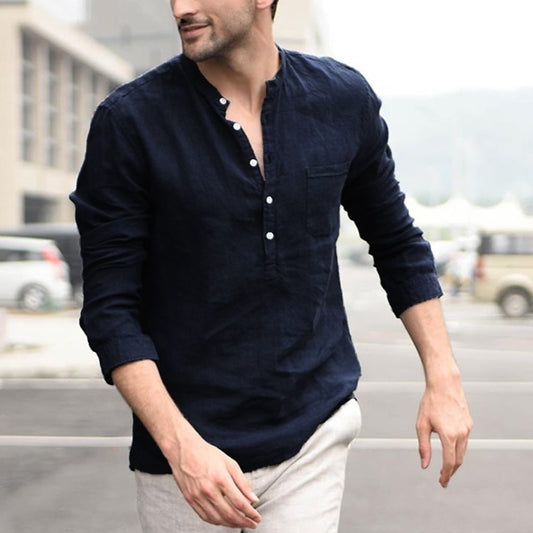 Turn Down Collar Shirt for Men