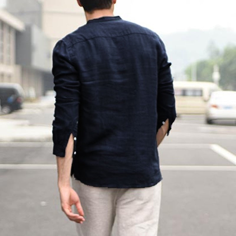 Turn Down Collar Shirt for Men