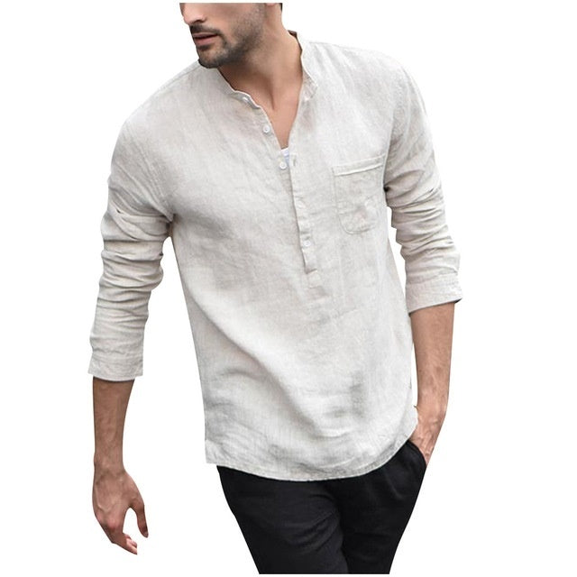 Turn Down Collar Shirt for Men